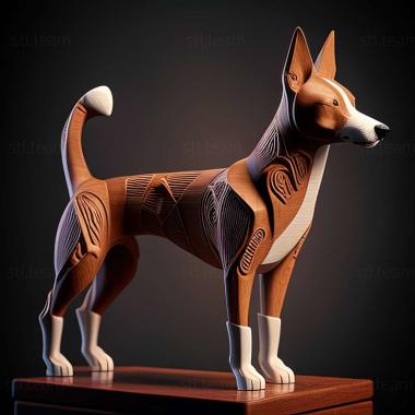 3D модель Басенджі собака (STL)
